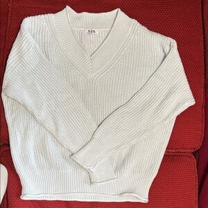 525 America Light Mint Shaker Knit Cotton Sweater